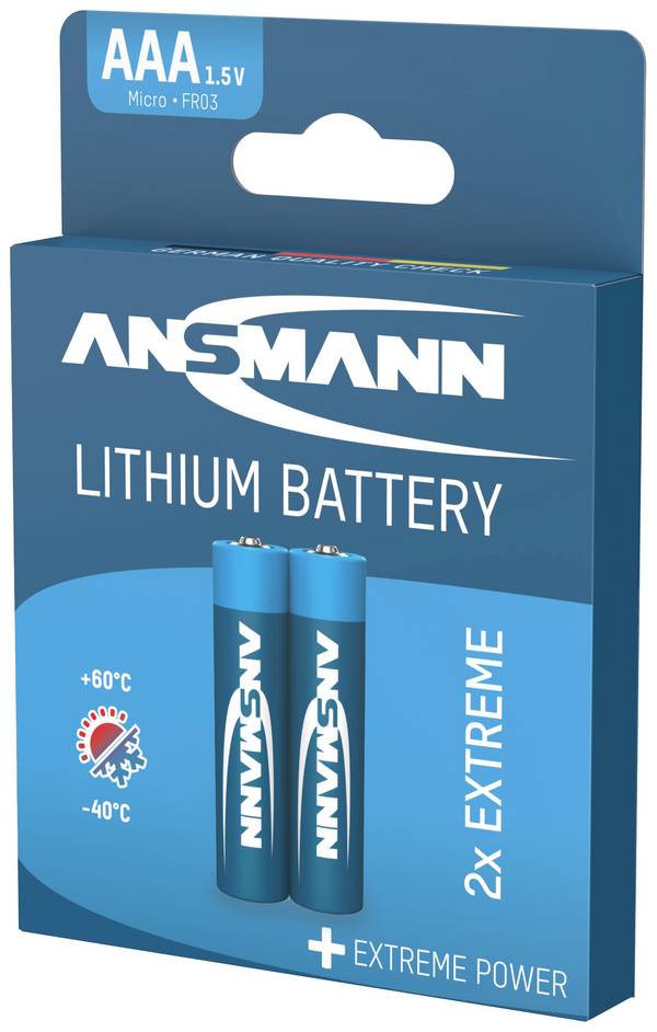 Ansmann Extreme AAA batterij (potlood) Lithium 1150 mAh 1.5 V 2 stuk(s)