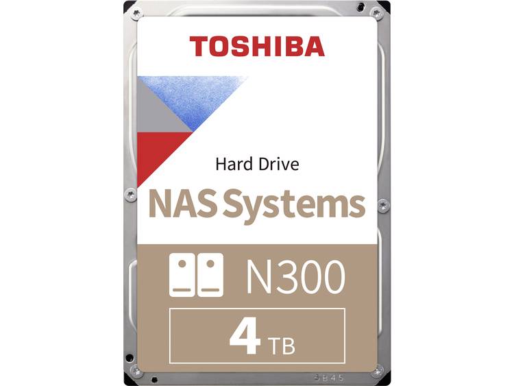 Toshiba HDWQ140UZSVA Harde schijf (3.5 inch) 4 TB N300 Bulk SATA III