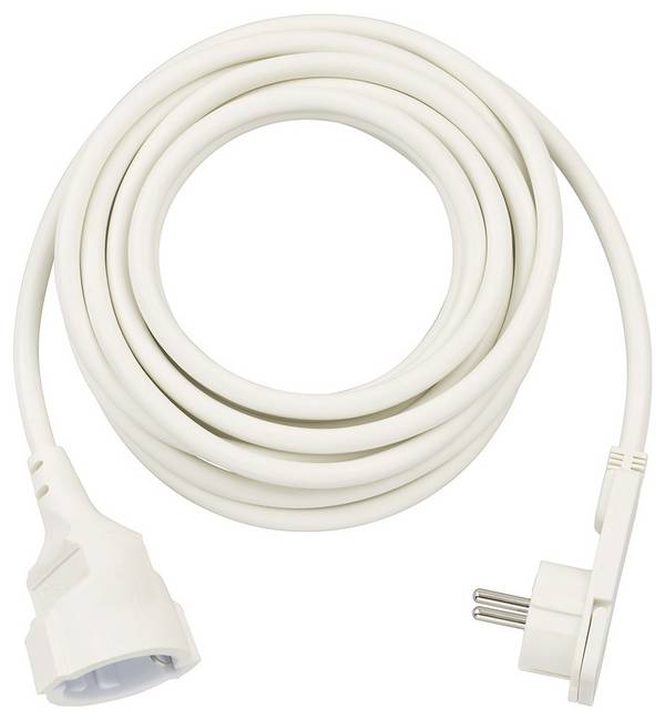 Brennenstuhl 1168980250 Stroom Verlengkabel   Wit 5.00 m H05VV-F 3G 1,5 mm²