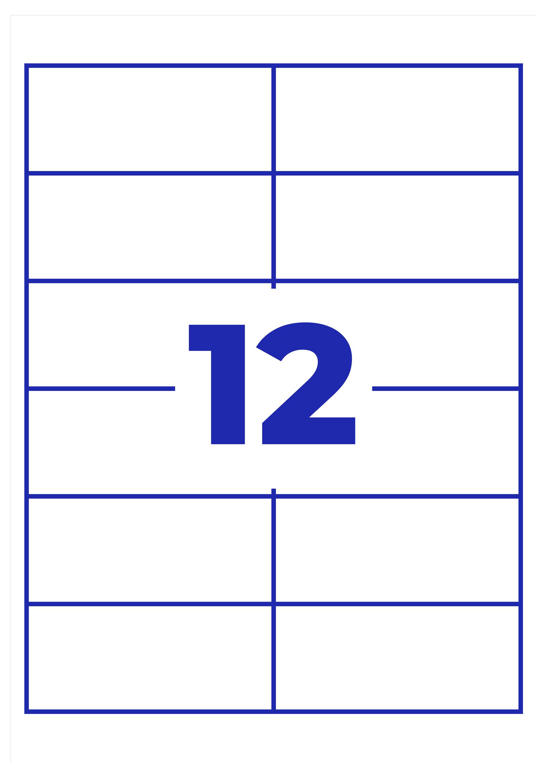 Avery-Zweckform 3659-200 Universele etiketten 97 x 42.3 mm Papier Wit 2640 stuk(s) Permanent hechtend Inkjet, Laser (zwa-12