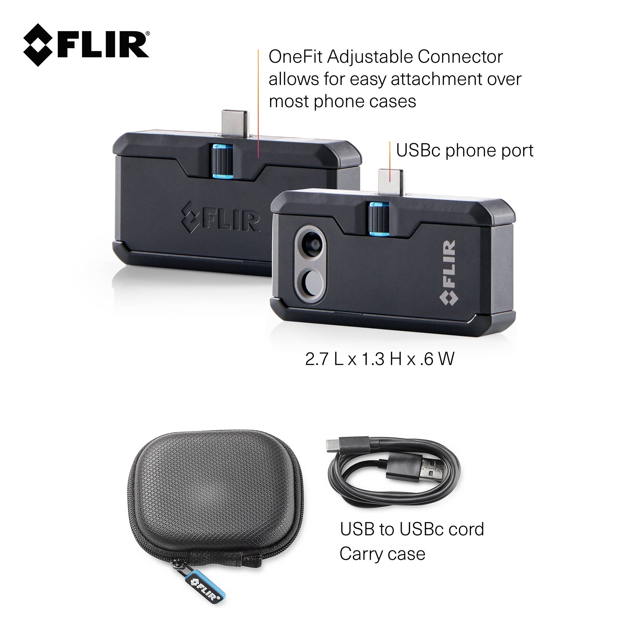 FLIR One Pro Android USB-C Warmtebeeldcamera voor smartphone -20 tot +400 °C 160 x 120 Pixel 8.7 Hz-2