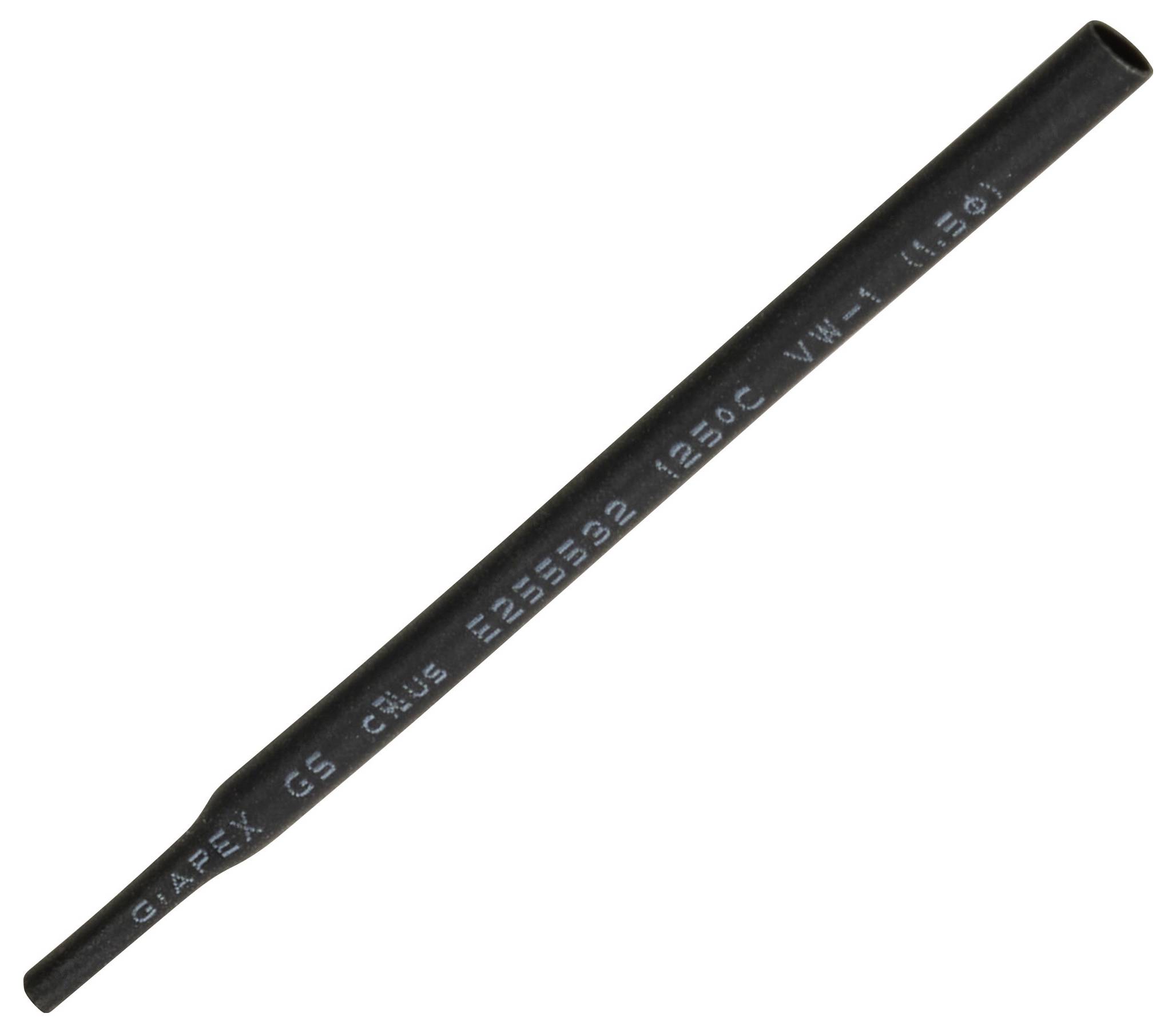 TRU COMPONENTS 1566748 Krimpkous zonder lijm Zwart 1.50 mm 0.8 mm Krimpverhouding:2:1 15 m-1