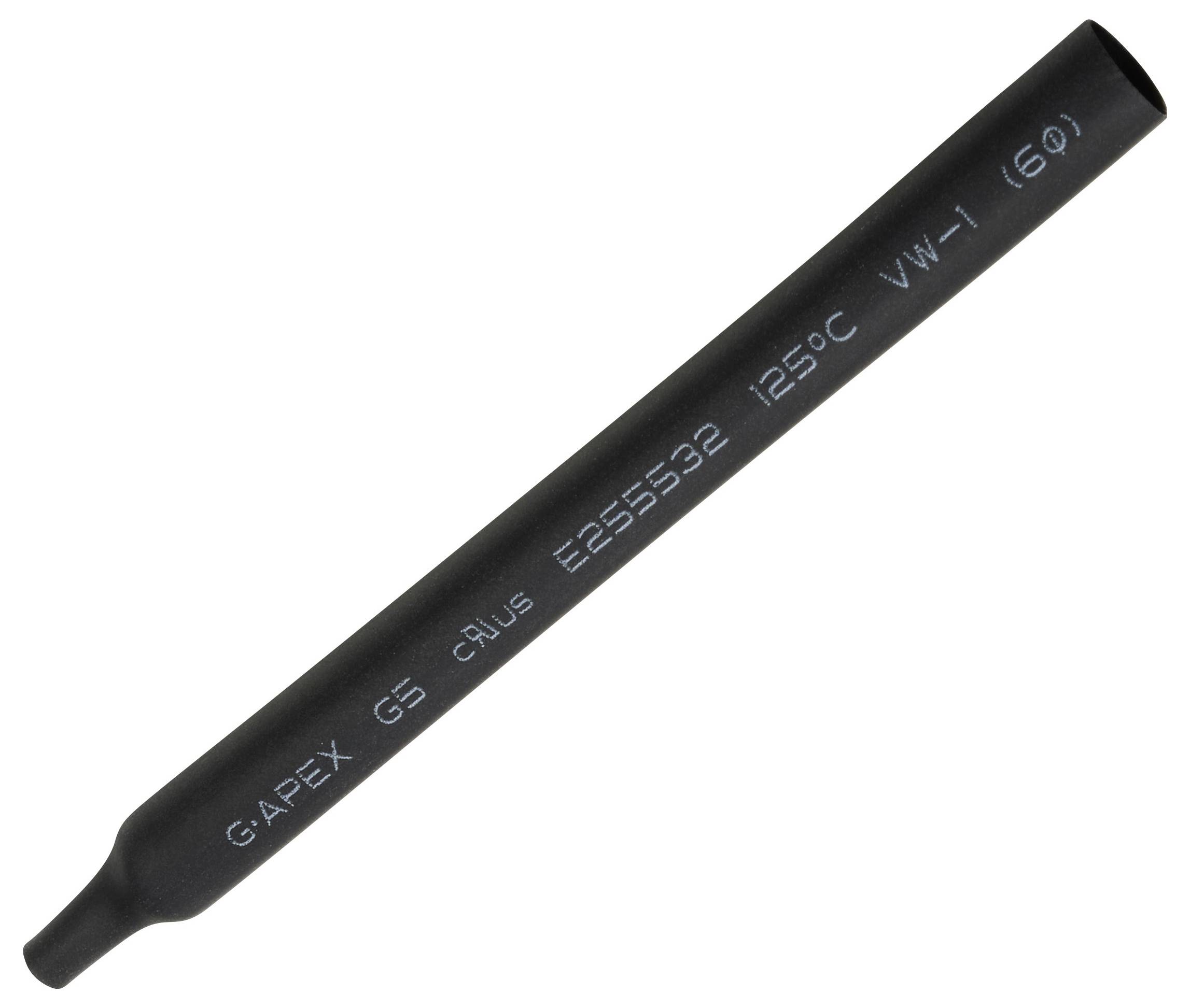 TRU COMPONENTS 1566757 Krimpkous zonder lijm Zwart 6 mm 3 mm Krimpverhouding:2:1 10 m-1