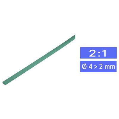 TRU COMPONENTS 1225415 Krimpkous zonder lijm Groen 4.50 mm 2 mm Krimpverhouding:2:1 per meter-0