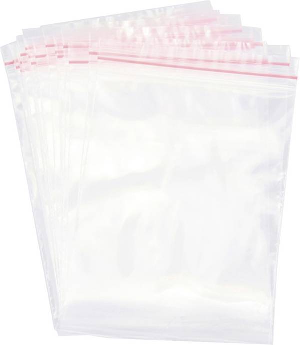 Hersluitbare zak zonder etiketstrook (b x h) 200 mm x 300 mm Transparant Polyethyleen 1 stuk(s)