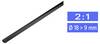 TRU COMPONENTS 1225411 Krimpkous zonder lijm Zwart 19 mm 9 mm Krimpverhouding:2:1 per meter