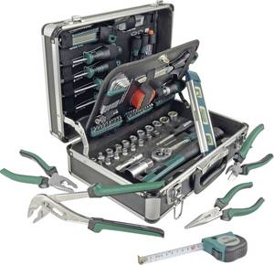 Conrad Brüder Mannesmann M29067 Gereedschapskoffer (gevuld) 90-delig Doe-het-zelver (l x b x h) 370 x 135 x 265 mm aanbieding
