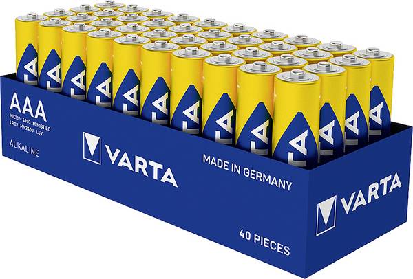 Varta LONGLIFE Power AAA Tray 40 AAA batterij (potlood) Alkaline 1.5 V 40 stuk(s)