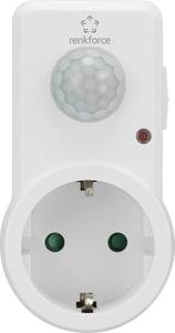 Conrad Renkforce 1588385 PIR-bewegingsmelder Tussenstekker 120 ° Wit IP20 aanbieding