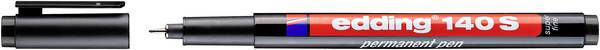 Edding Foliestift 140 S permanent pen super fine 4-140001 Zwart