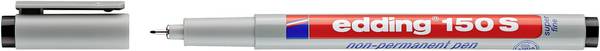 Edding Foliestift 150 S non-permanent pen 4-150001 Zwart