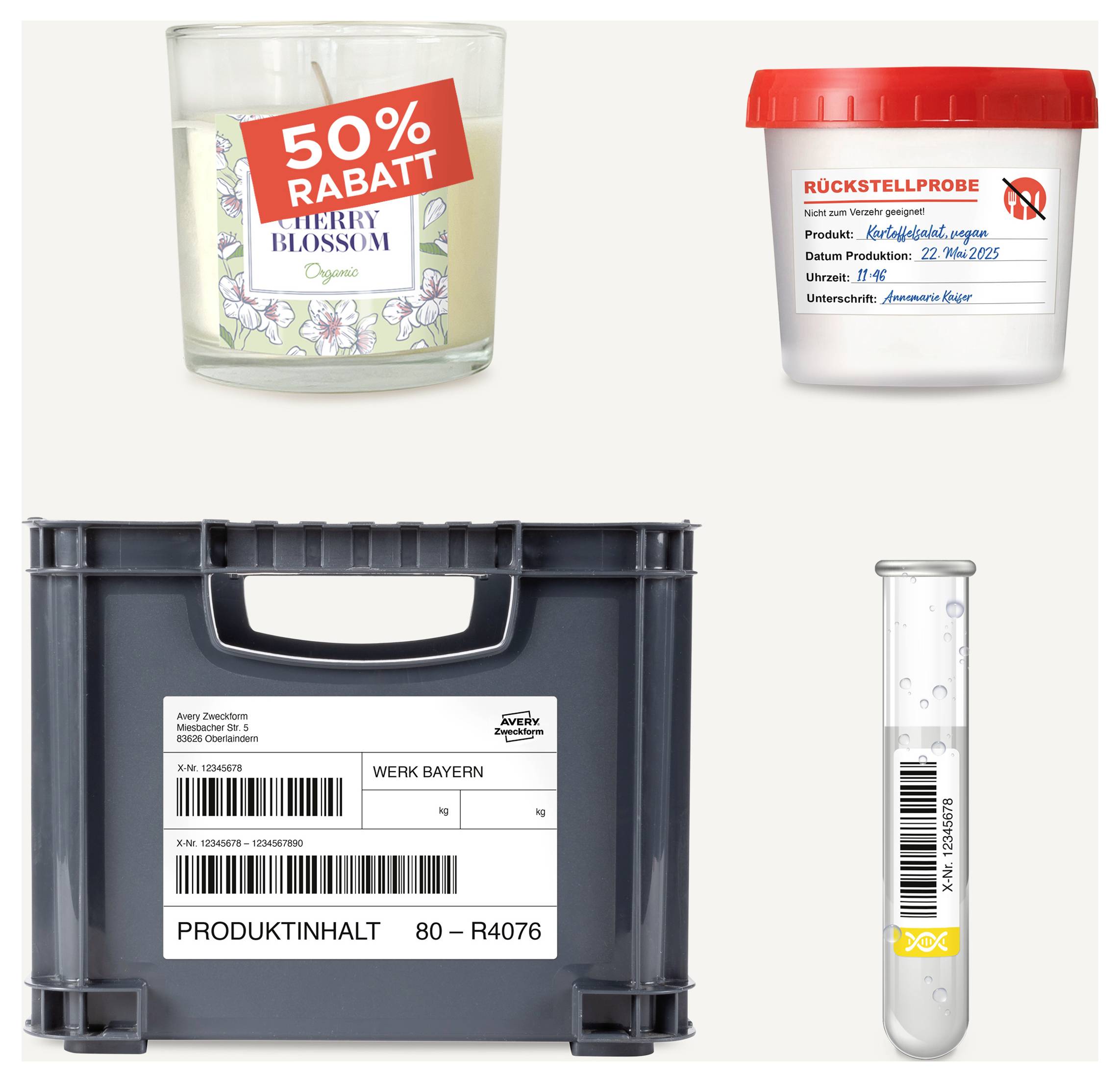 Avery-Zweckform L4719REV-20 Folie-etiketten 105 x 148 mm Polyester folie Wit 80 stuk(s) Weer verwijderbaar Laser (kleur)-3