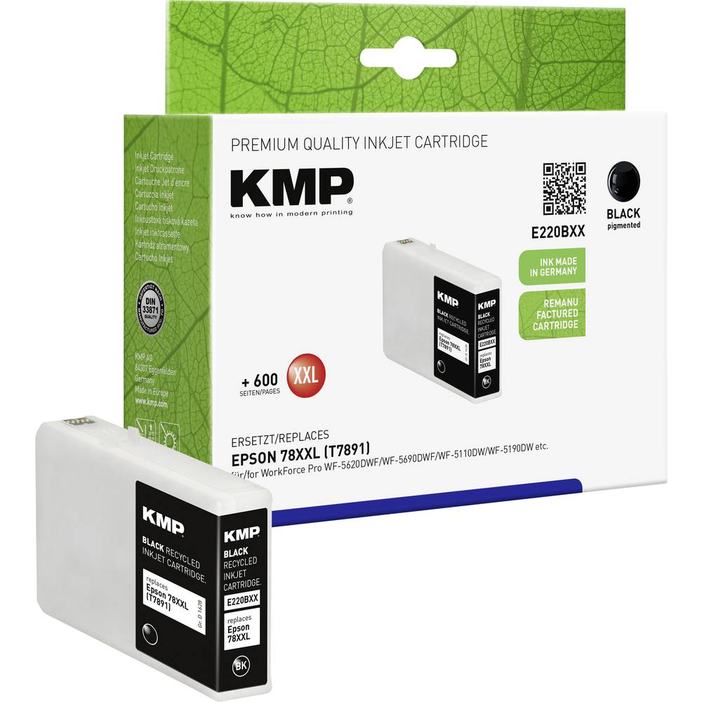 KMP Inkt vervangt Epson 78XXL, T7891 Compatibel Zwart E220BXX 1628,4201