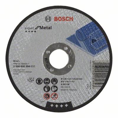Bosch Accessories A30 S BF 2608600394 Doorslijpschijf recht 125 mm 1 stuk(s) Metaal