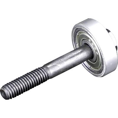 Metalen lager met schroefdraad voor toepassingen in machinebouw.