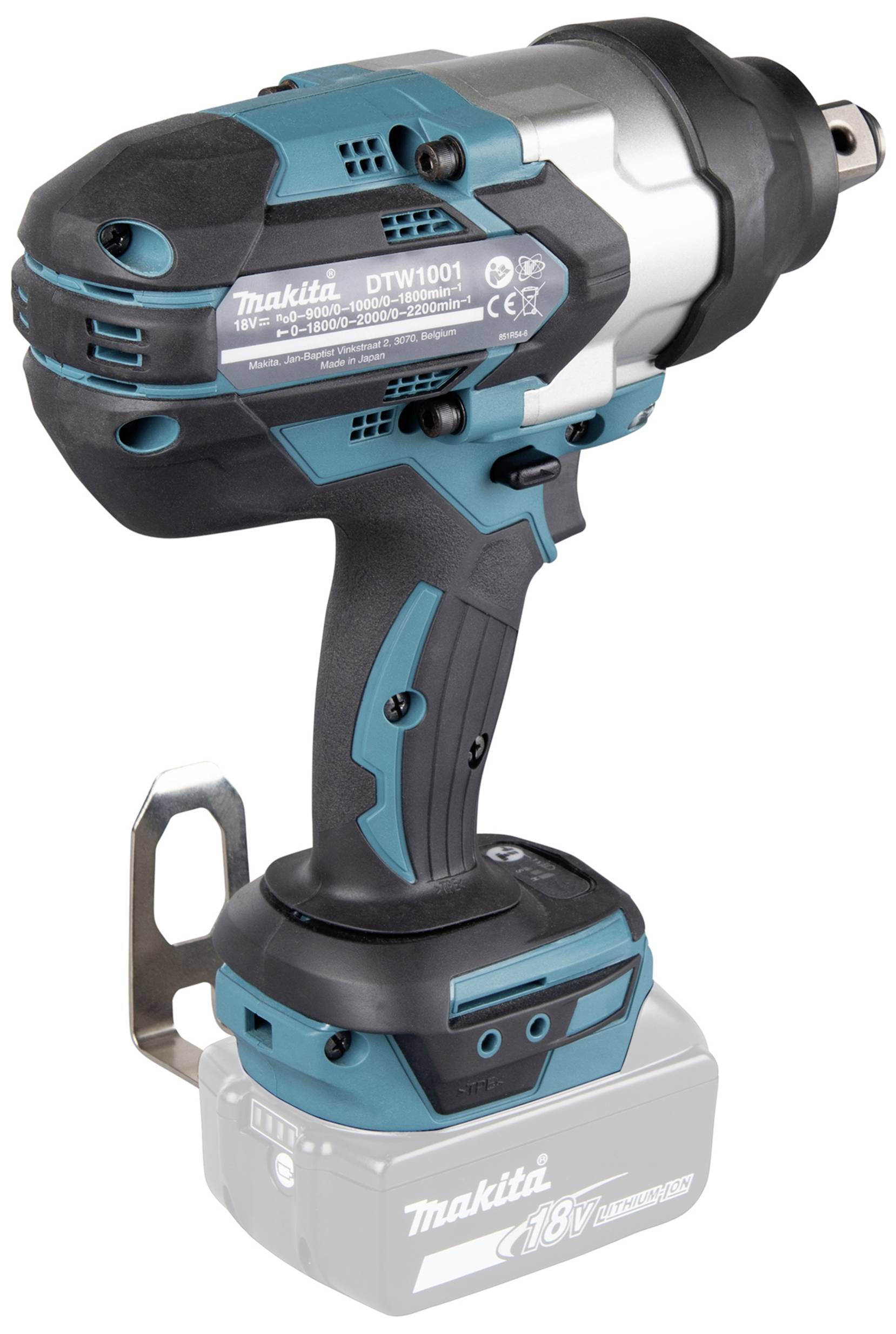 Een draadloze slagschroevendraaier van Makita met een blauw-zwarte behuizing, geschikt voor robuuste montagewerken.