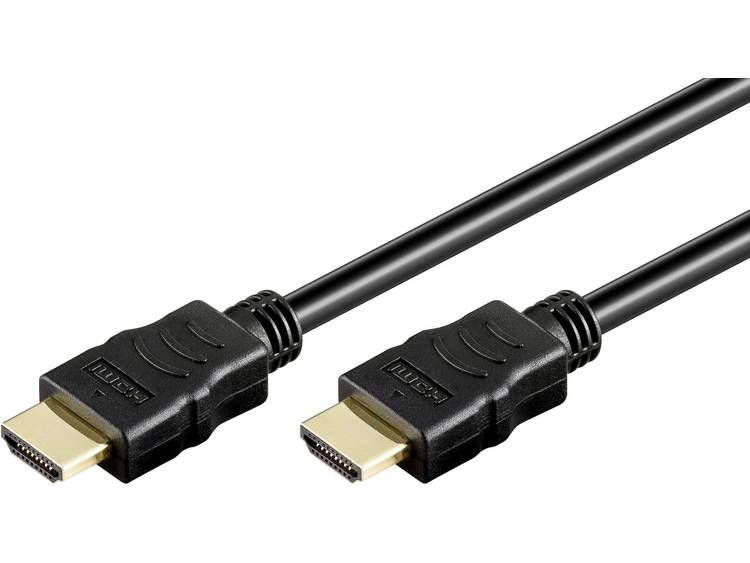 Kabel HDMI Goobay High Speed HDMIâ¢ Kabel mit Ethernet [1x HDMI-stekker 1x HDMI-stekker] 2 m Zwart