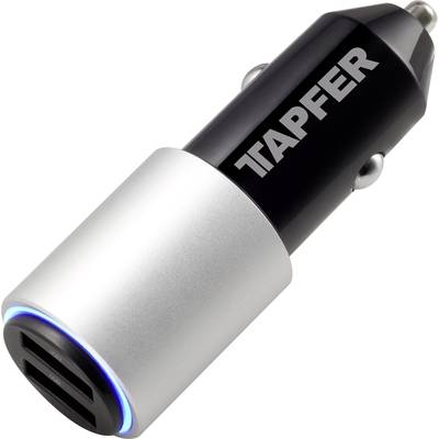 Tapfer Portable Car Charger USB-oplader  Auto, Vrachtwagen Uitgangsstroom (max.) 3000 mA Aantal uitgangen: 2 x USB 