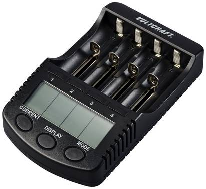 VOLTCRAFT CC-2 Batterijlader NiMH, NiCd, Li-ion AA (penlite), AAA (potlood), C (baby), Sub-C, 26650, 26500, 18650, 17670, 18490, 17500, 17355, 16340, 14500, 10440