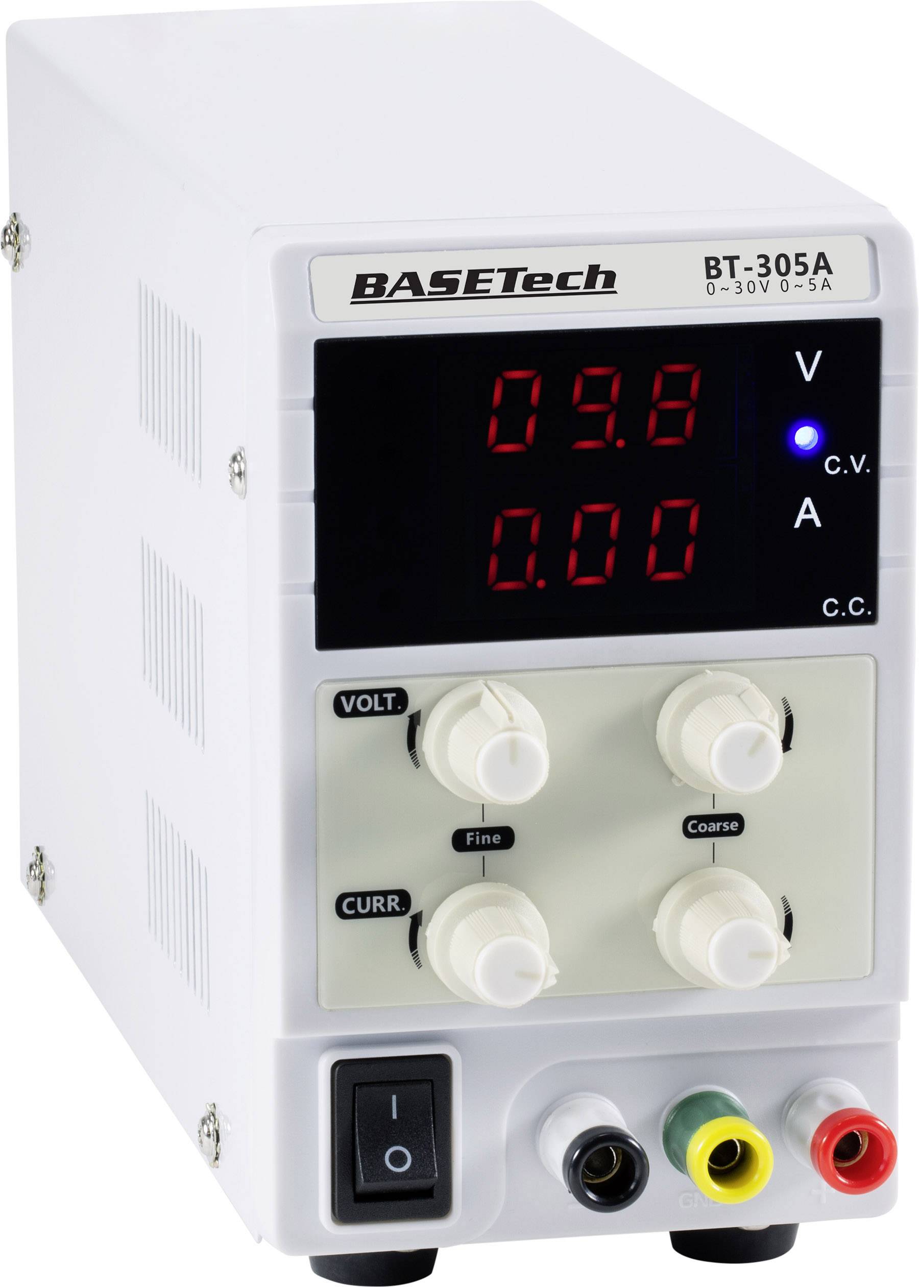Basetech Labvoeding, regelbaar 0 - 30 V 0 - 5 A 150 W Steekaansluiting ...