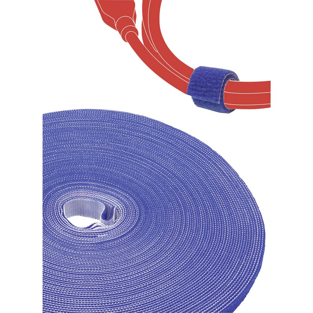 Label the Cable PRO 1250 19 inch Klittenband Blauw