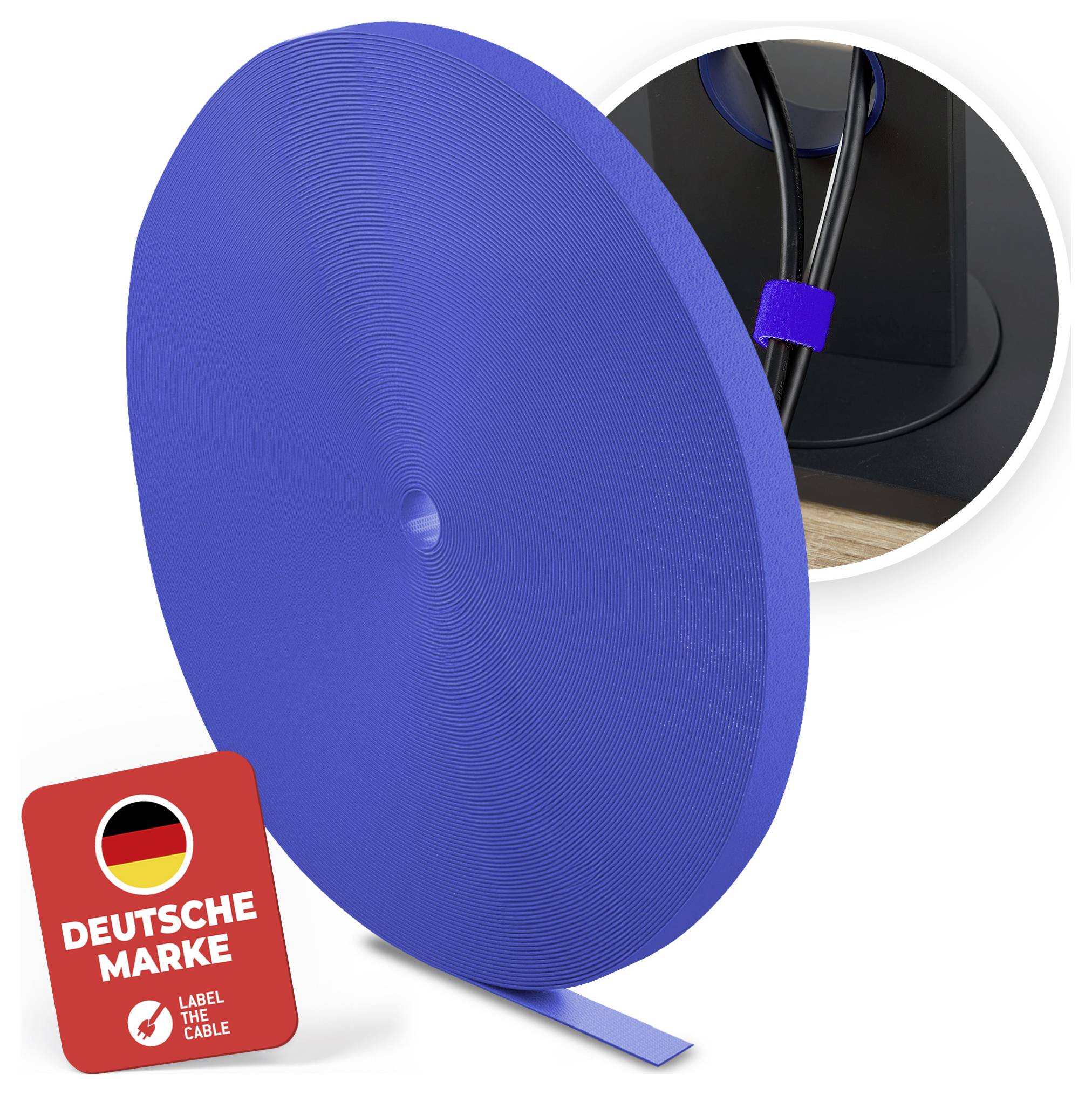 Klittenband Label the Cable PRO 1250 Blauw-1