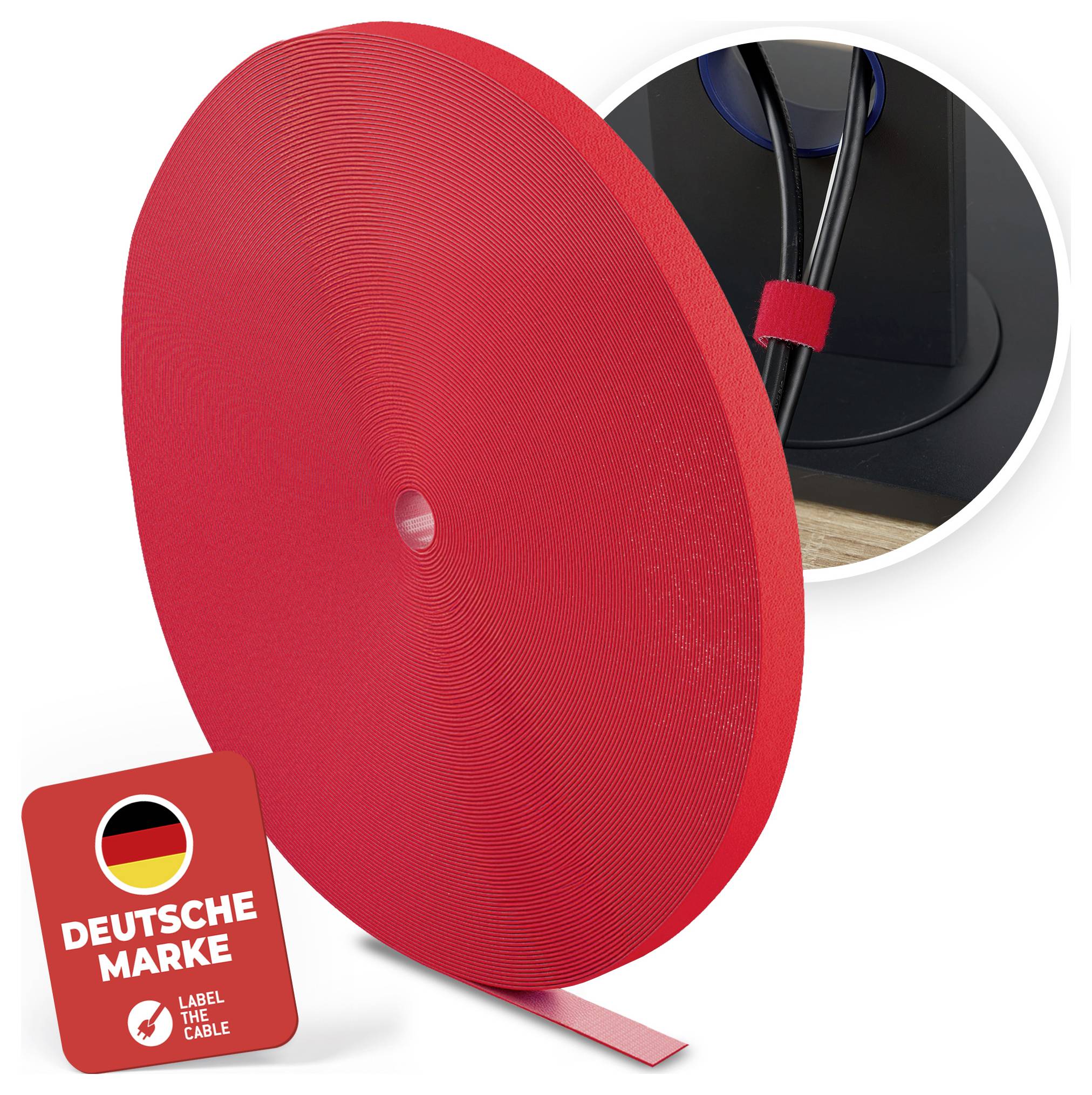 Klittenband Label the Cable PRO 1260 Rood-1