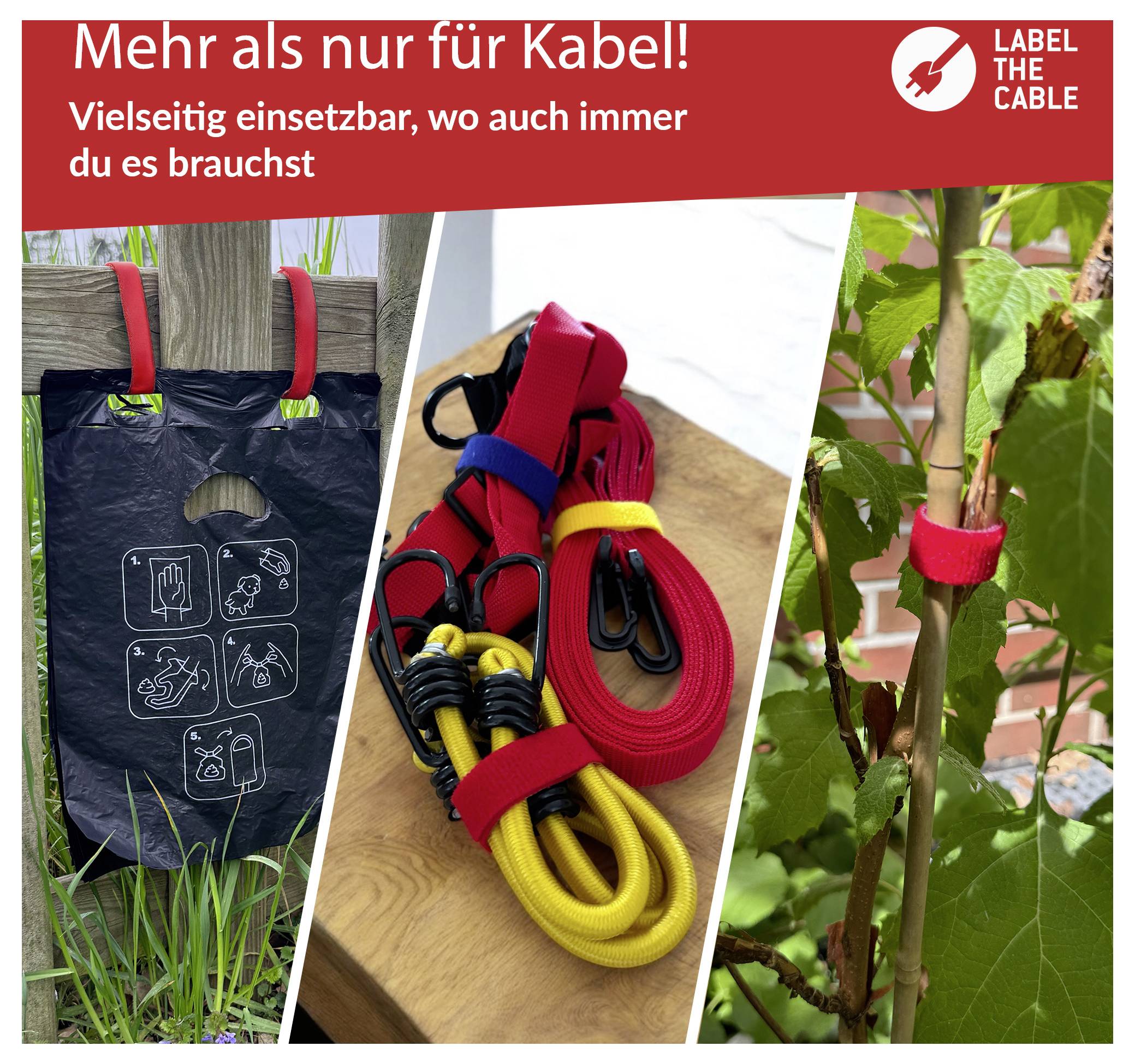 Klittenband Label the Cable PRO 1260 Rood-6