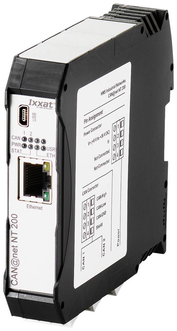 Ixxat 1.01.0332.20000 CAN@Net NT 200 CAN omzetter Ethernet, RJ-45, USB    24 V/DC 1 stuk(s)