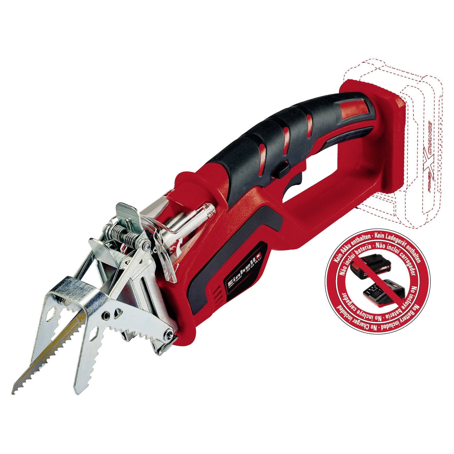Einhell GE-GS 18 Li - Solo Zwart, Rood-6