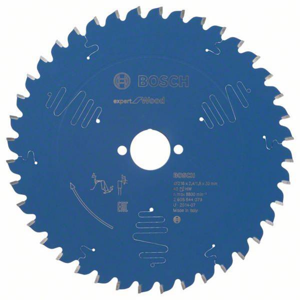 Bosch Accessories Expert for Wood 2608644079 Cirkelzaagblad 216 x 30 x 1.8 mm Aantal tanden: 40 1 stuk(s)