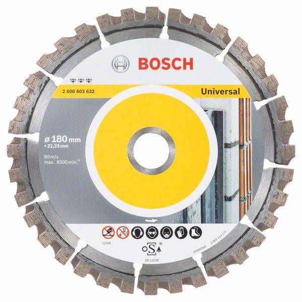 Bosch Accessories 2608603632 Best for Universal Diamanten doorslijpschijf Diameter 180 mm Boordiameter 22.23 mm 1 stuk(s)