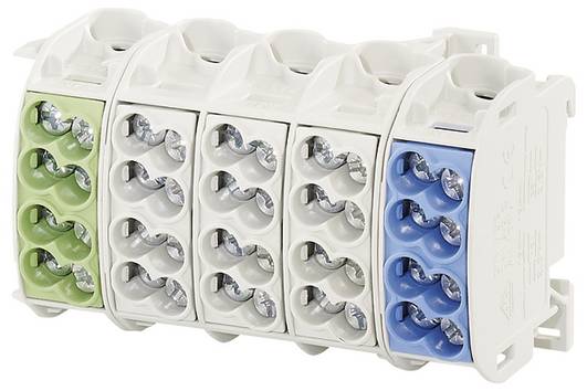 Hensel 2600137 Hoofdleiding vertakkingsklem   3-kleurig 5-polig     Geleidertype = L, N, PE