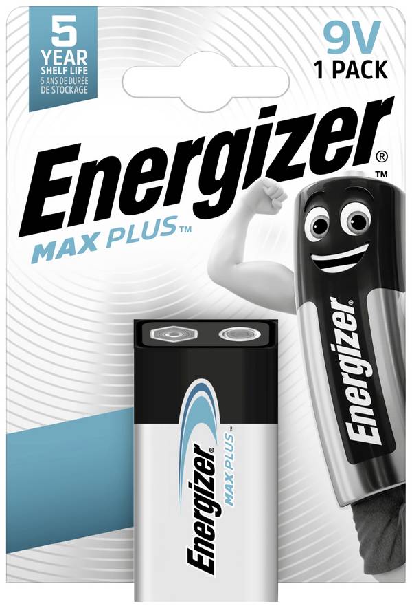 Energizer Max Plus 9V batterij (blok) Alkaline 9 V 1 stuk(s)