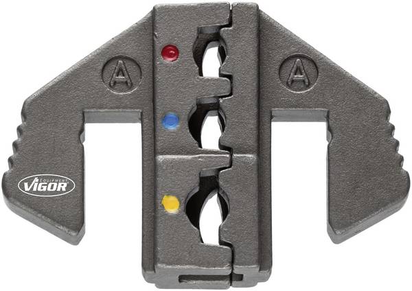 Vigor  V2499-A Krimpinzetstuk  Geïsoleerde kabelschoenen 0.5 tot 6 mm²