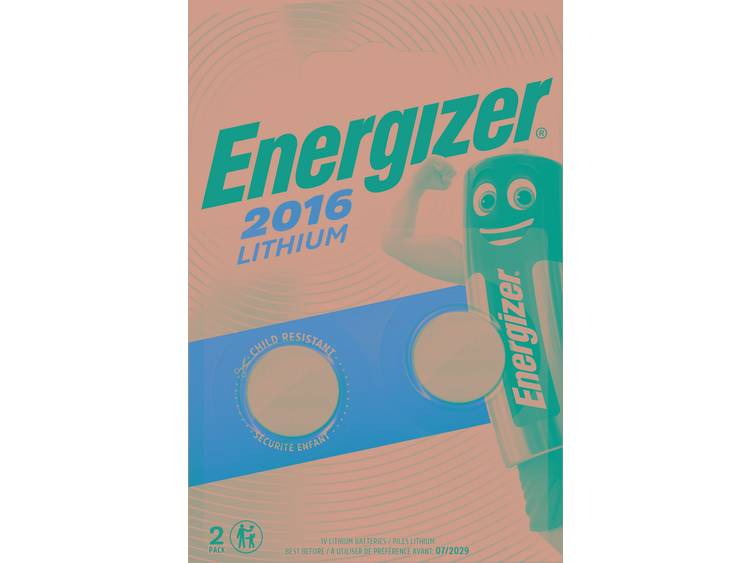 Energizer Batterij Energizer knoopcel CR2016-pak 2 (248340)