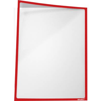 'Een berijpt glasblad met een rode rand, met een doorschijnende en ondoorzichtige verschijning, waardoor een decoratief frameëffect wordt gecreëerd.'