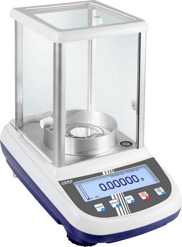 Kern ALJ 200-5DA Analyse weegschaal  Weegbereik (max.) 220 g Resolutie 0.00001 g, 0.0001 g werkt op stekkernetvoeding Meerdere kleuren