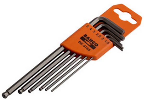 Bahco   Haakse schroevendraaierset 1.5 mm, 2 mm, 2.5 mm, 3 mm, 4 mm, 5 mm  4 mm, 1.5 mm, 2.5 mm, 2 mm, 5 mm, 3 mm 6-delig