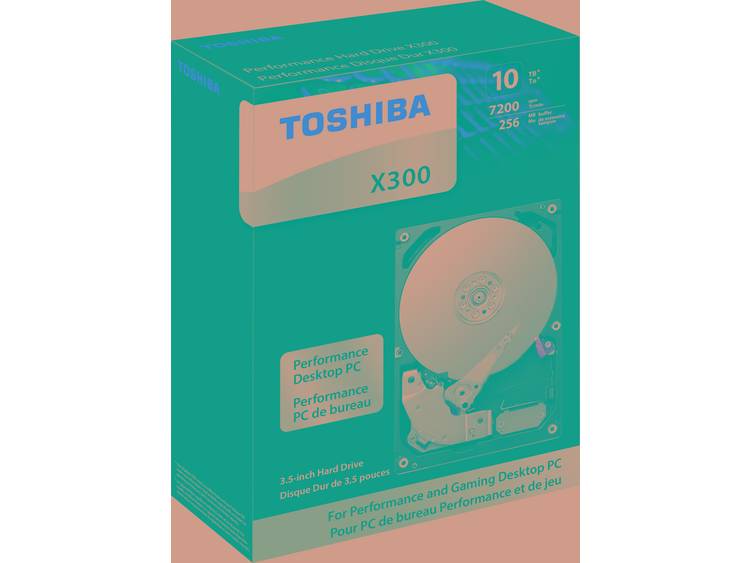 Toshiba HDWR11AEZSTA Harde schijf (3.5 inch) 10 TB X300 Retail SATA III