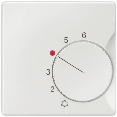 Een thermostaat met een schaal van 1 tot 6, staat ingesteld op 3. Een sneeuwvloksymbool onderaan geeft een koelfunctie aan.