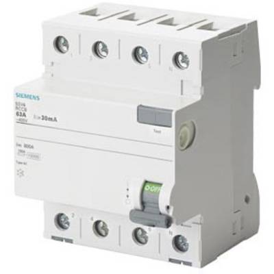 Siemens 5SV47460 5SV4746-0 Aardlekschakelaar AC 63 A 0.5 A 400 V-0