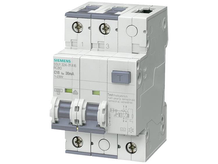Siemens 5SU13247FA10 Aardlekschakelaar-zekeringautomaat 10 A 0.03 A 230 V