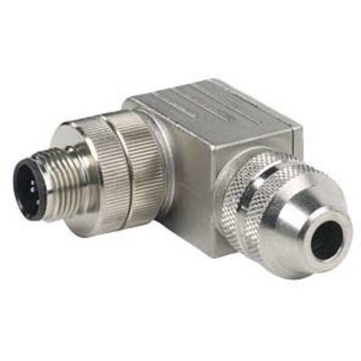 Metalen connector met twee ronde schroefaansluitingen, geschikt voor industriële toepassingen.