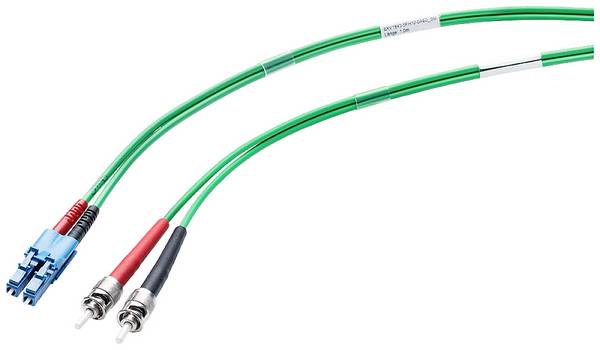 Siemens 6XV18435EH100AB0 Glasvezel Optische vezel Aansluitkabel 1.0 m Groen [1x  - 2x ] 50/125 µ Multimode OM2