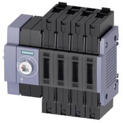 Elektrische beveiligingsschakelaar van Siemens, grijs-zwart, met vier eenheden, geschikt voor regeling en veiligheid in elektrische systemen.