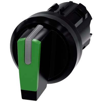 Siemens 3SU10022BM400AA0 3SU1002-2BM40-0AA0 Knevelschakelaar Knevel Groen 2 x 45 ° 1 stuk(s)