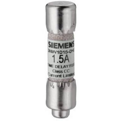 Zekering van Siemens, model 3NW1015-0HG00, met 1,5A nominale stroom, typisch gebruikt voor overstroombeveiliging in elektrische installaties.