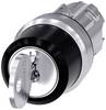Siemens 3SU10504BN210AA0 3SU1050-4BN21-0AA0 Sleutelschakelaar 2 x 45 ° IP66, IP67, IP69/IP69K 1 stuk(s) Piece