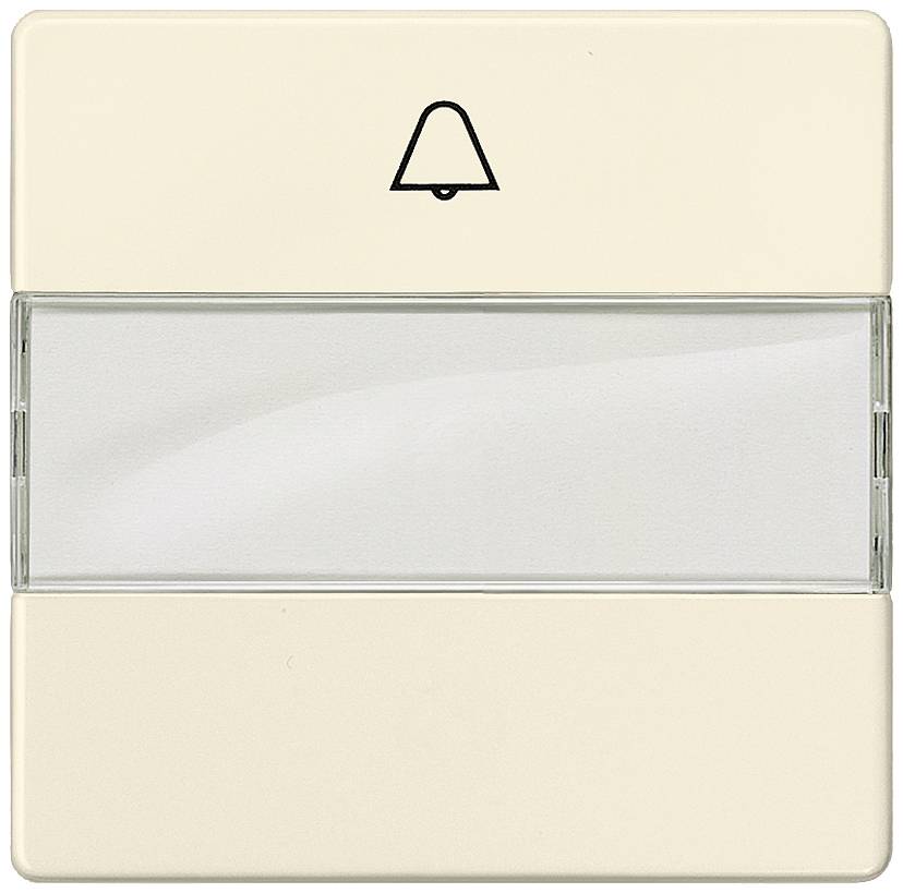 Beige belknop met bovenaan een belsymbool.